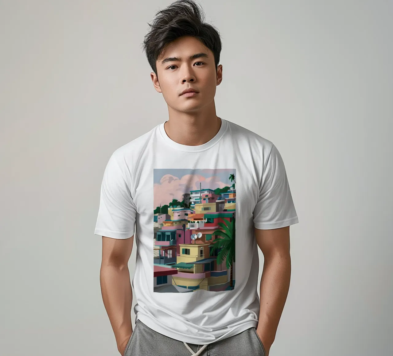 Favela sulla collina t-shirt da Silk Palette