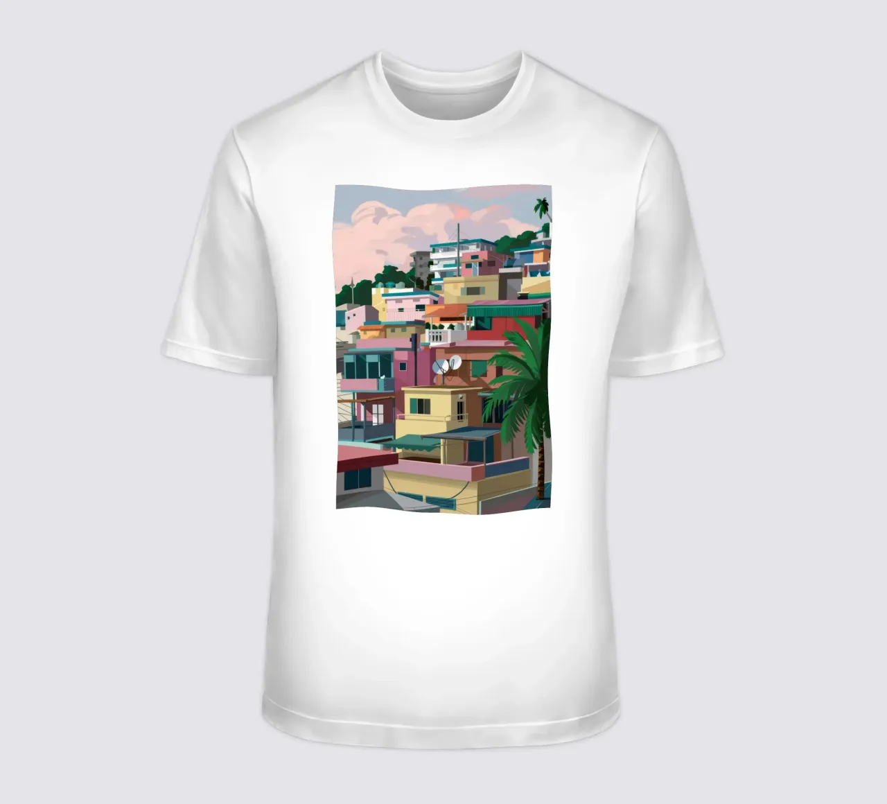 Favela sulla collina t-shirt da Silk Palette