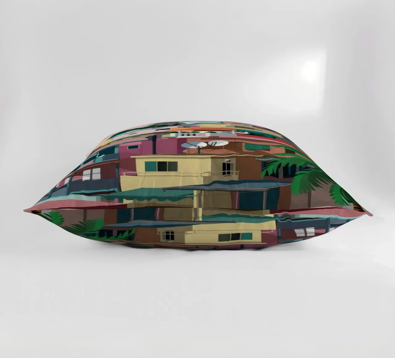 Favela sulla collina cuscino da Silk Palette