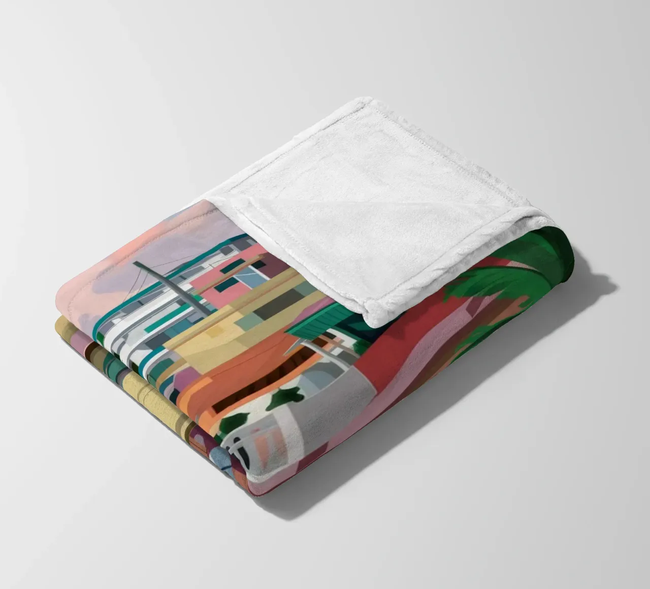 Favela sulla collina coperta in pile da Silk Palette
