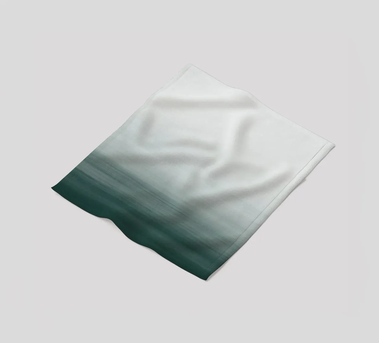 Gradiente acquerello verde scuro coperta in pile da NouveauPrints