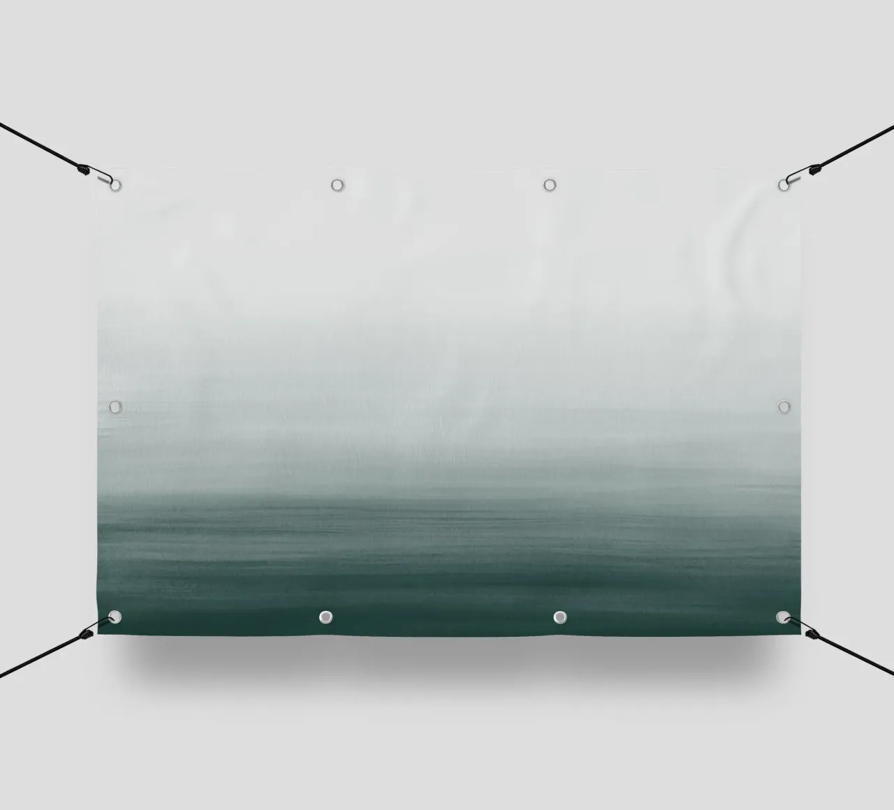 Gradiente acquerello verde scuro telo in pvc da NouveauPrints
