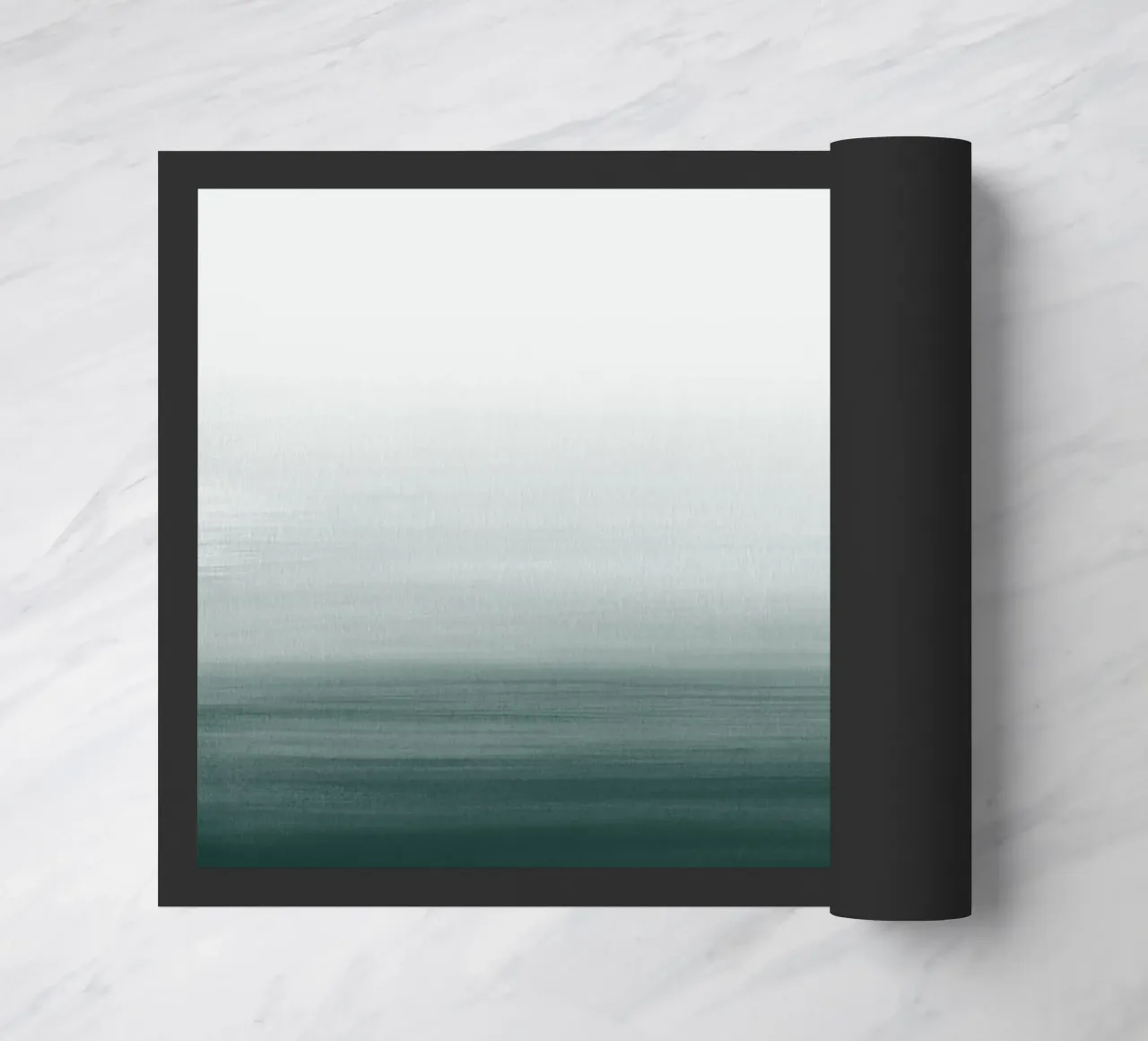 Gradiente acquerello verde scuro zerbino da NouveauPrints