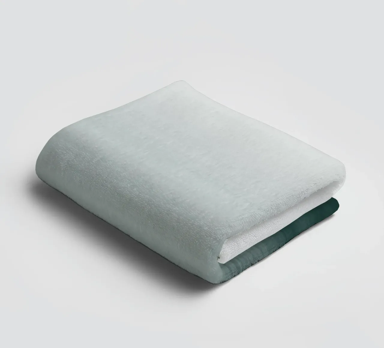 Gradiente acquerello verde scuro asciugamano da bagno da NouveauPrints