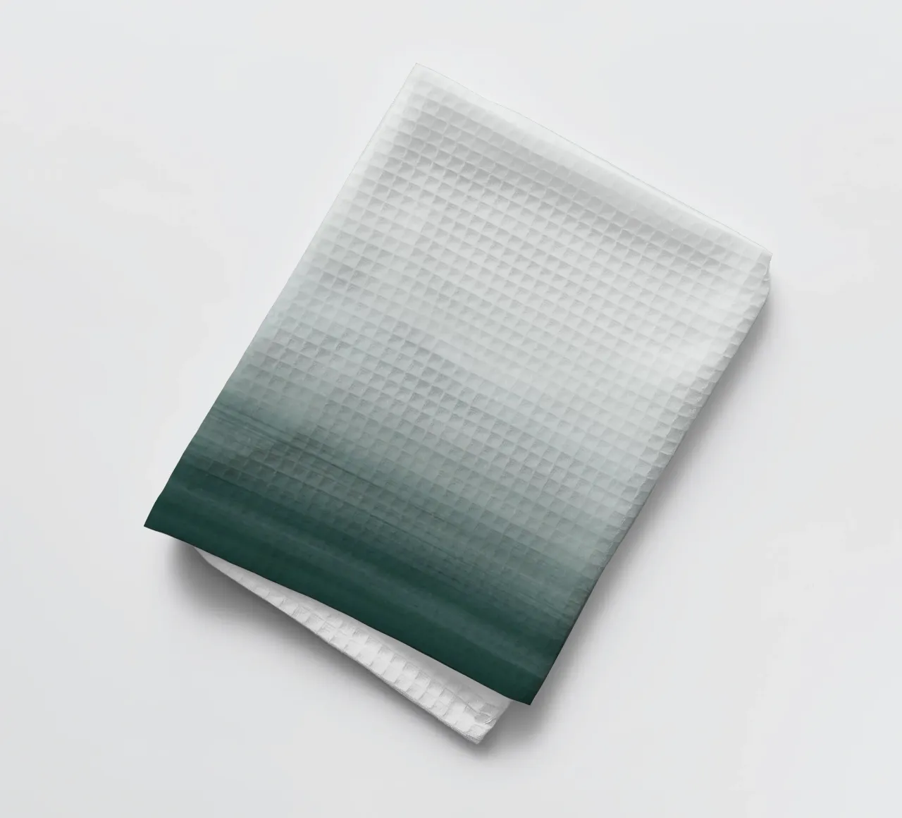 Gradiente acquerello verde scuro canovaccio da cucina da NouveauPrints