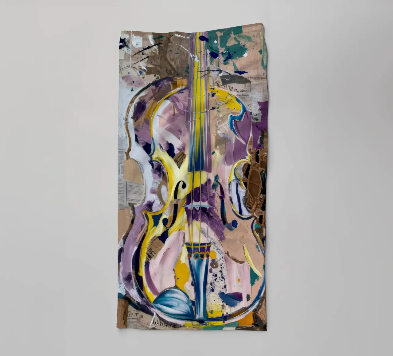 Graffiti Violin Harmony asciugamano da bagno da Dream Spectrum