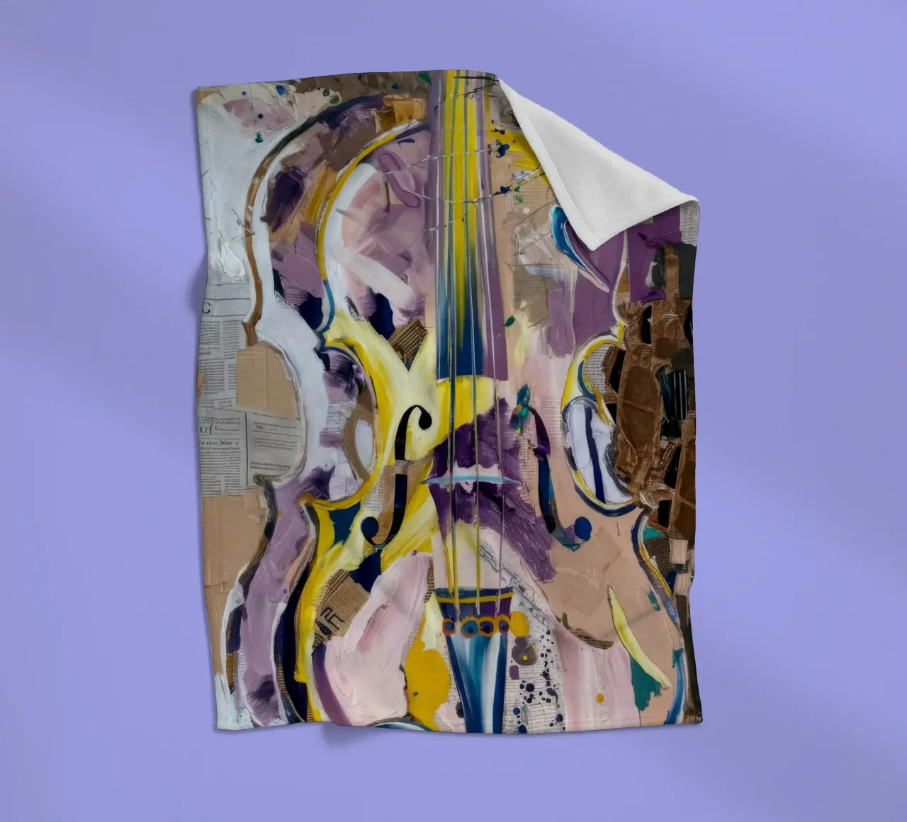 Graffiti Violin Harmony coperta in pile da Dream Spectrum