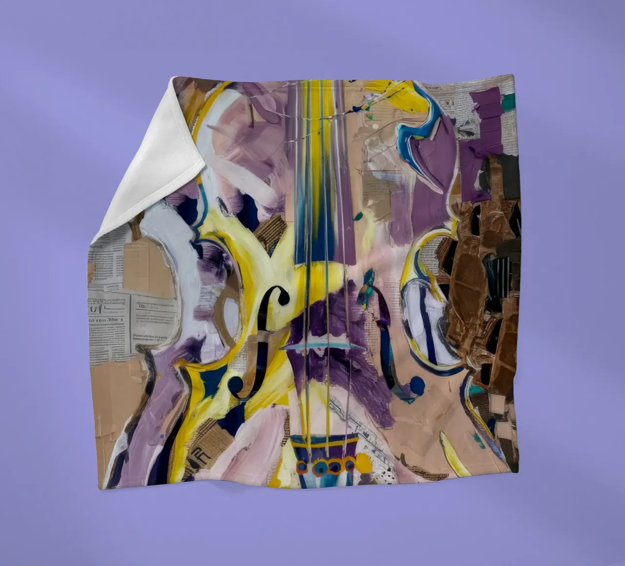 Graffiti Violin Harmony coperta in pile da Dream Spectrum