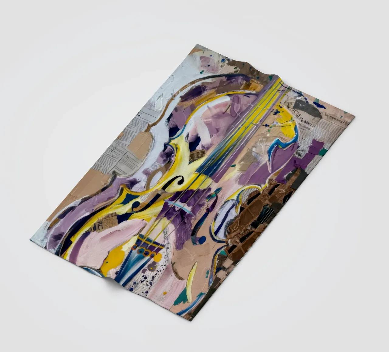 Graffiti Violin Harmony coperta in pile da Dream Spectrum