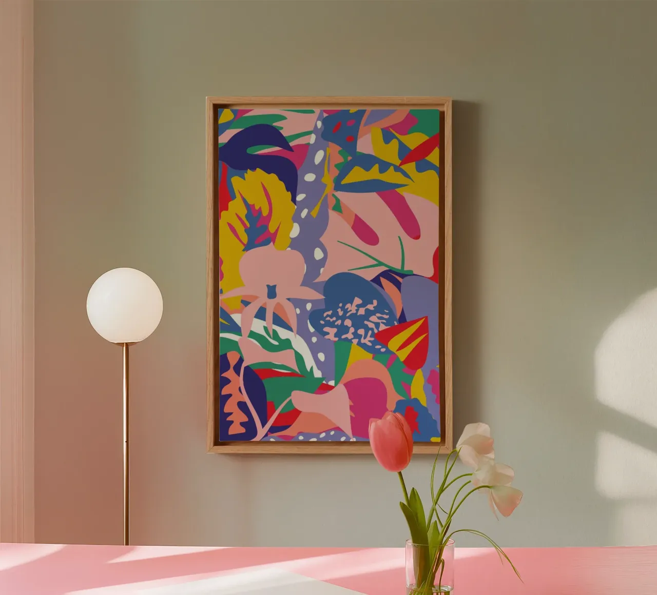 Wild Bloom tela con Cornice a cassetta da Mariery Young