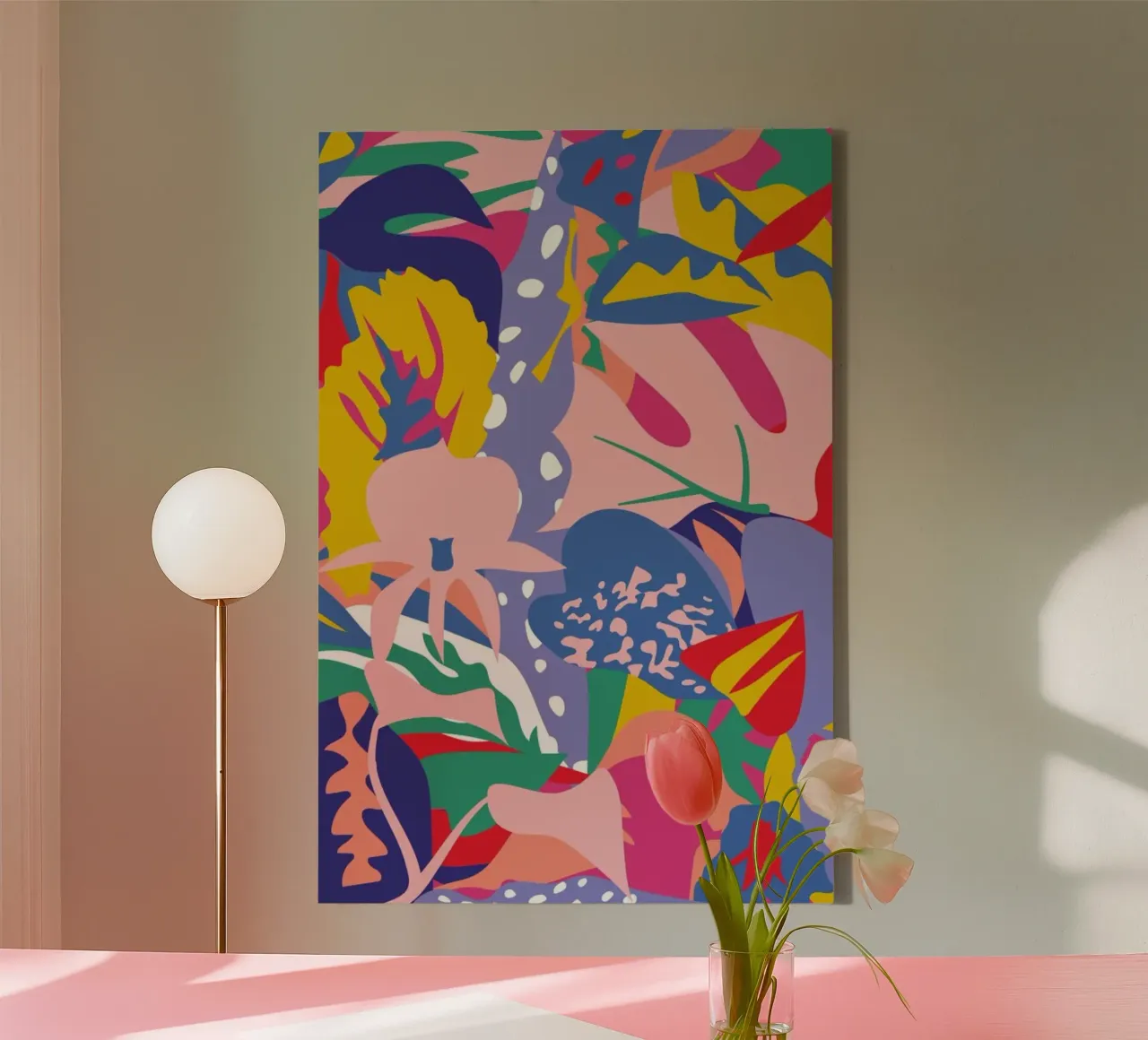 Wild Bloom tela con Cornice a cassetta da Mariery Young