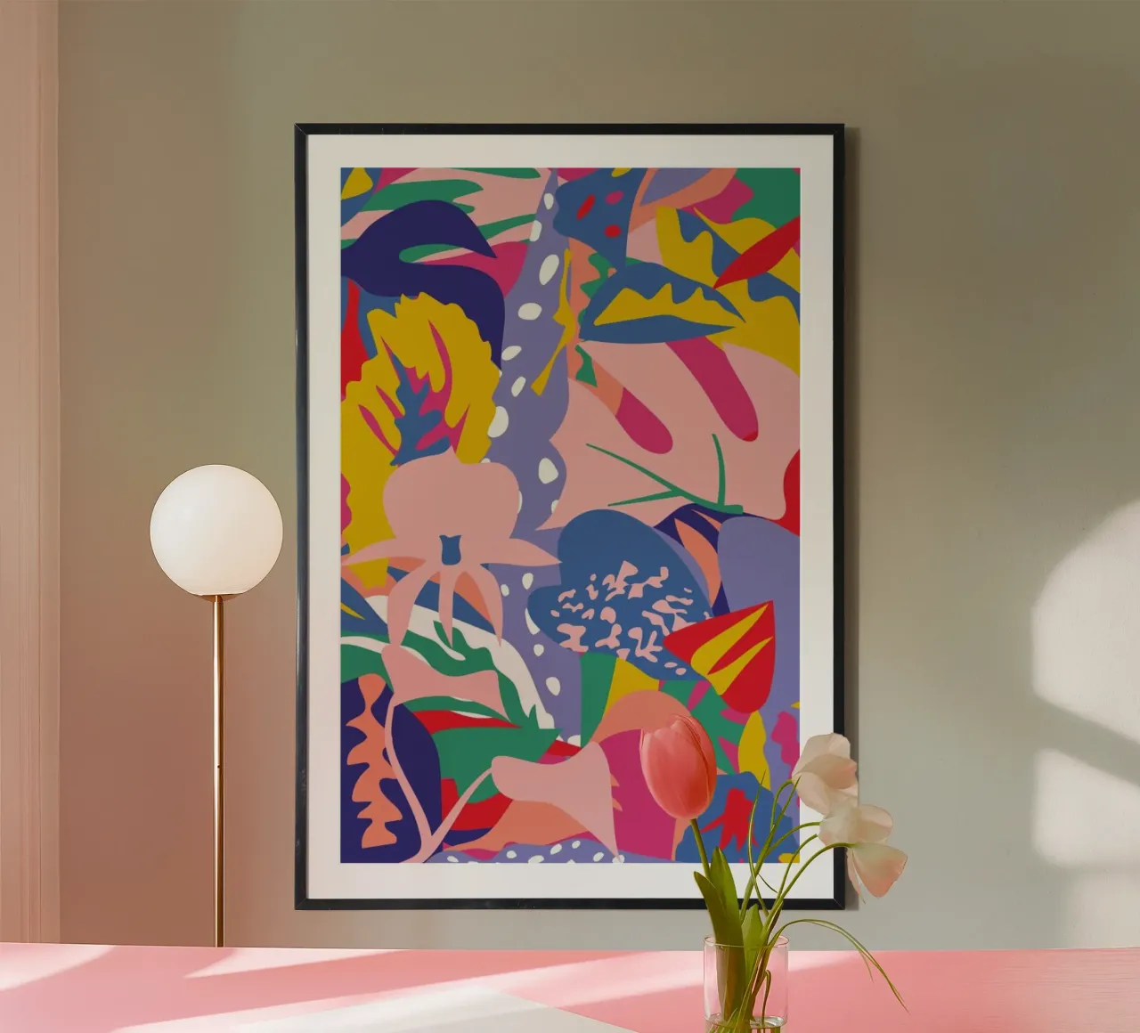 Wild Bloom poster con telaio in alluminio da Mariery Young