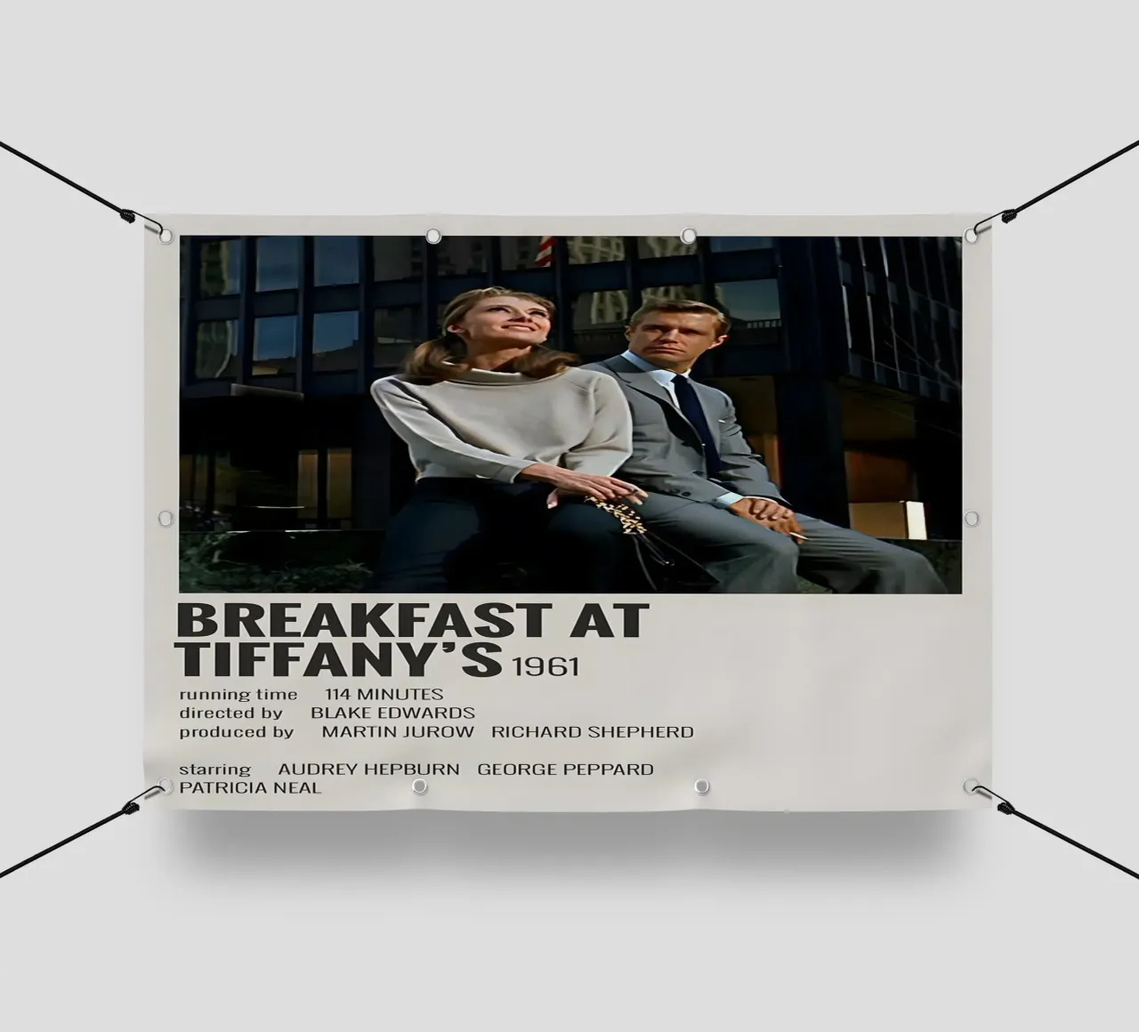BREAKFAST AT TIFFANY'S 1961 telo in pvc da MVFminimalist
