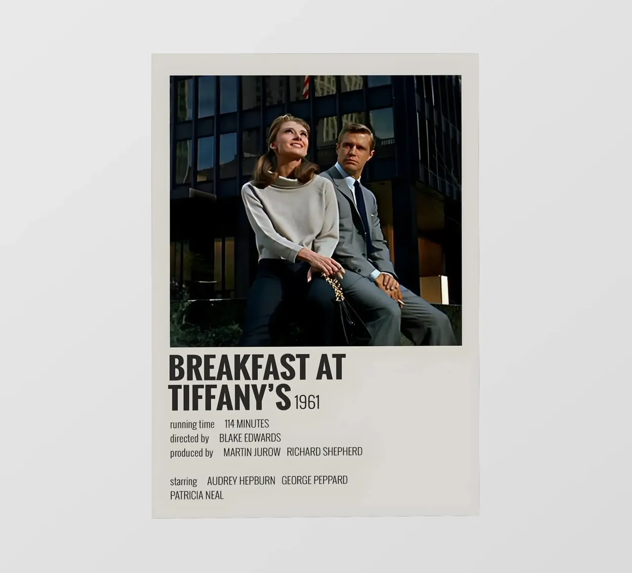 BREAKFAST AT TIFFANY'S 1961 telo in pvc da MVFminimalist