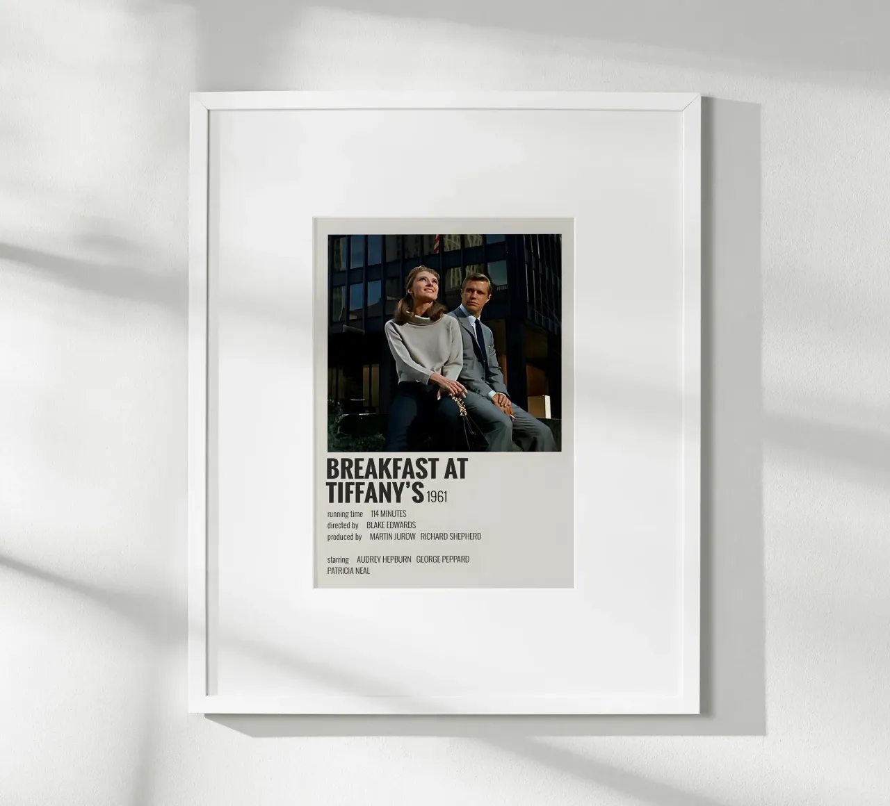 BREAKFAST AT TIFFANY'S 1961 carta hahnemühle da MVFminimalist
