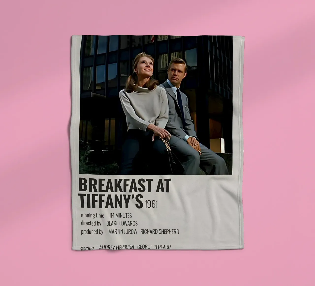 BREAKFAST AT TIFFANY'S 1961 coperta in pile da MVFminimalist