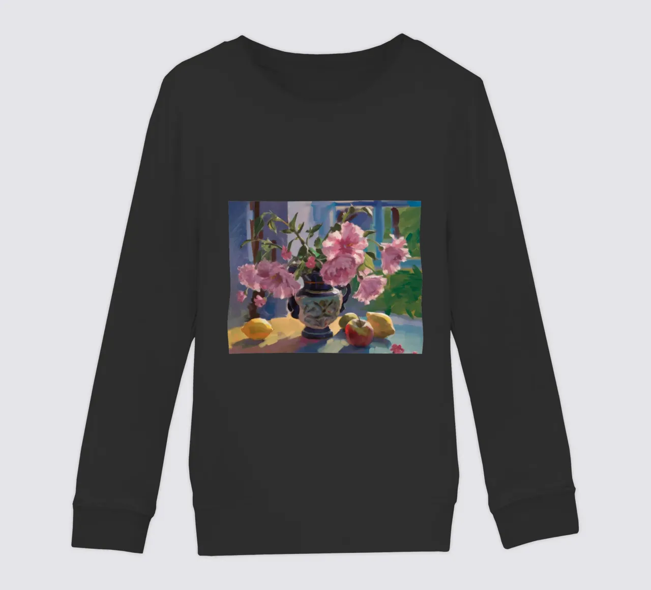 Pfingstrose Fensterlicht Kinder Sweatshirt von Celestial Harmony