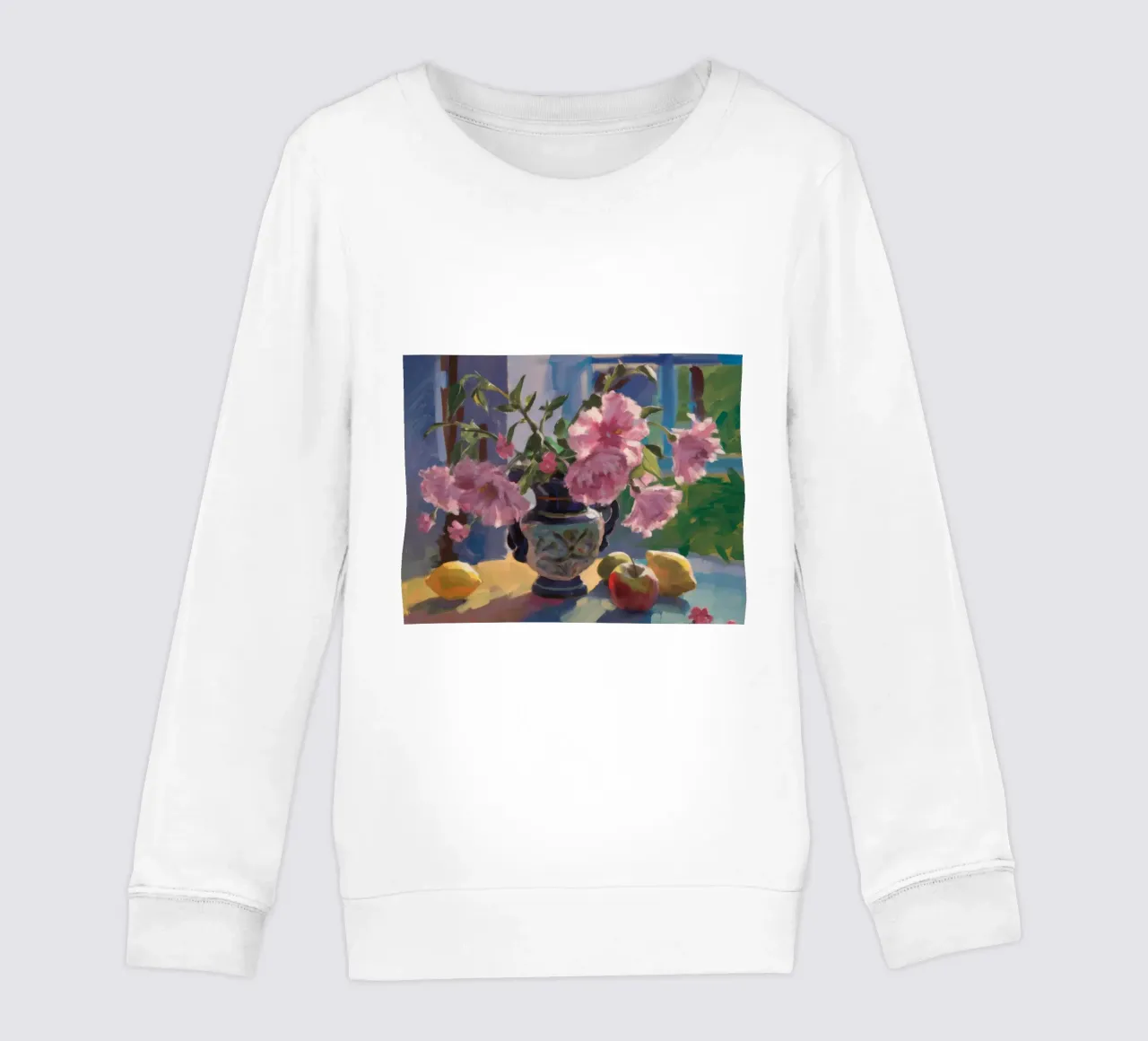 Pfingstrose Fensterlicht Kinder Sweatshirt von Celestial Harmony