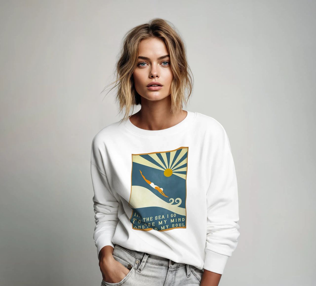 Ich gehe ins Meer, um meinen Verstand zu verlieren und meine Seele zu finden Sweatshirt von Christopher shop