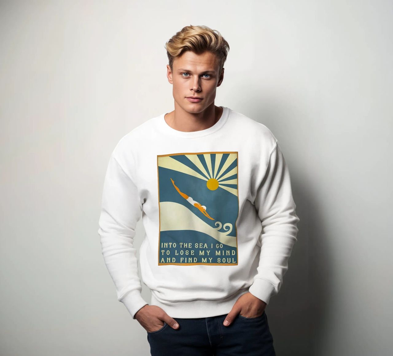 Ich gehe ins Meer, um meinen Verstand zu verlieren und meine Seele zu finden Sweatshirt von Christopher shop