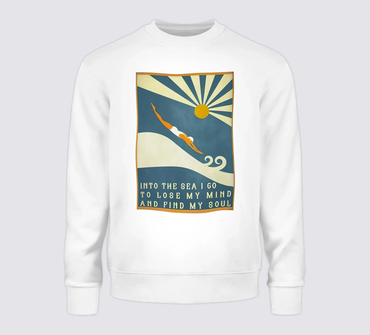 Ich gehe ins Meer, um meinen Verstand zu verlieren und meine Seele zu finden Sweatshirt von Christopher shop