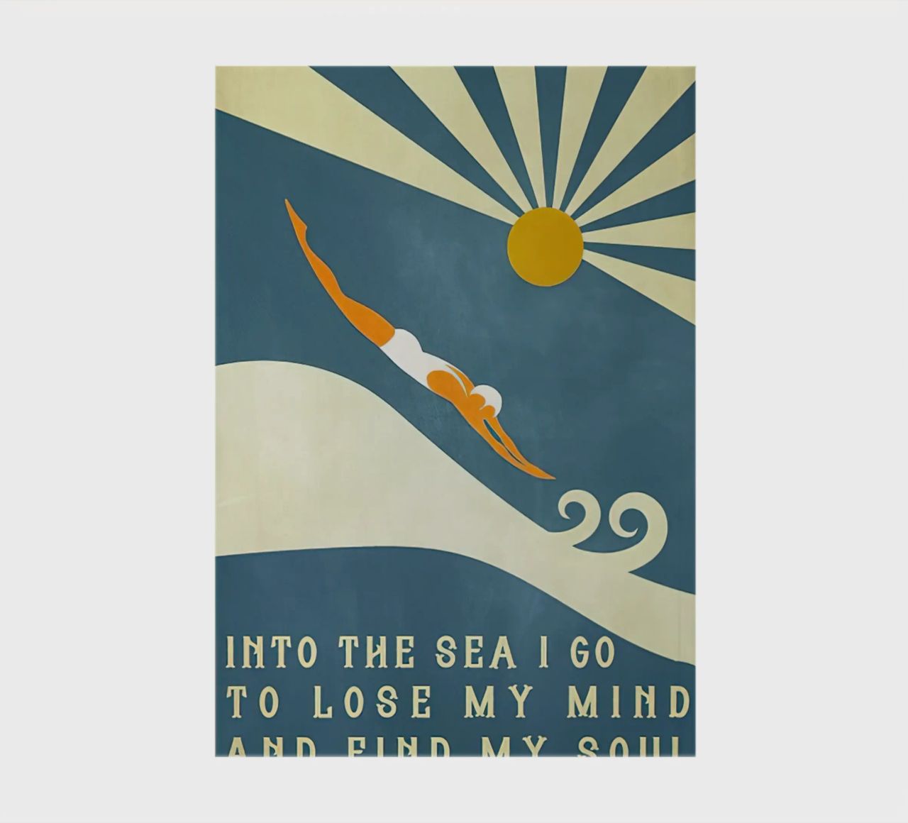 Into The Sea I Go To Lose My MInd And Find My Soul notebook by Christopher shop