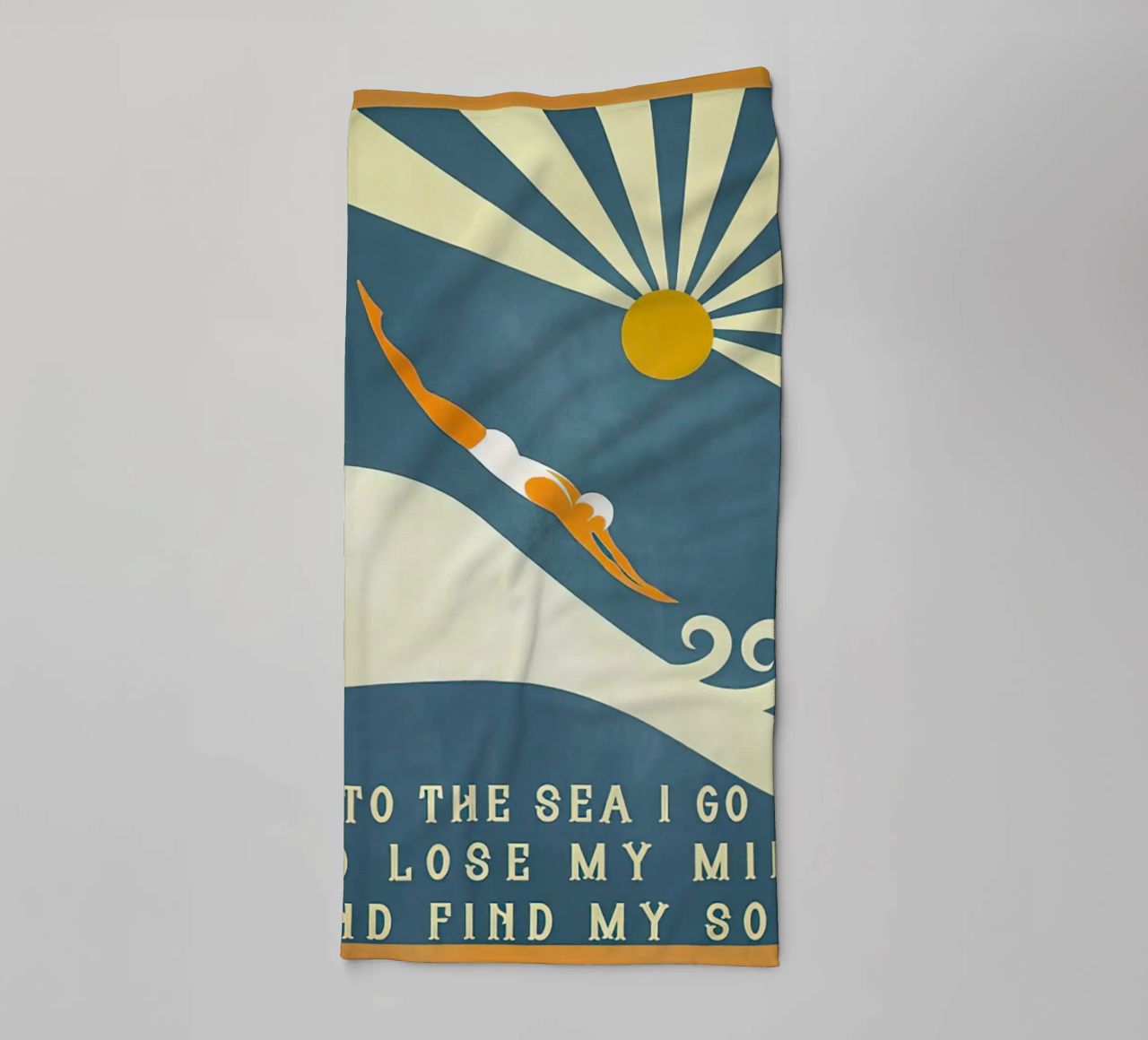 Ich gehe ins Meer, um meinen Verstand zu verlieren und meine Seele zu finden Handtuch von Christopher shop