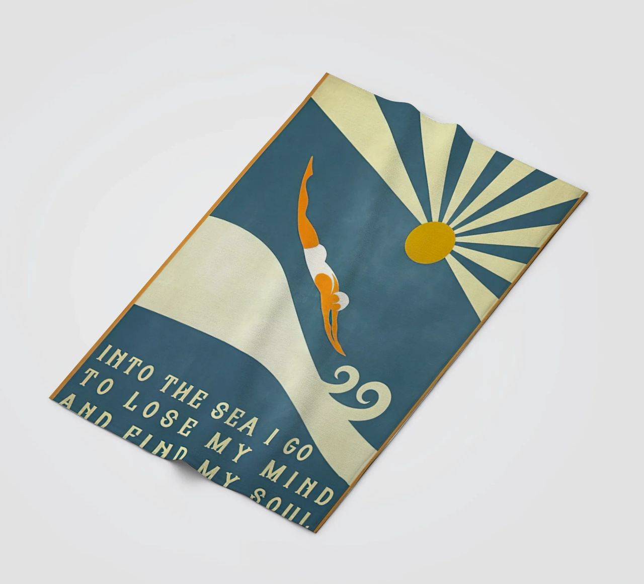 Ich gehe ins Meer, um meinen Verstand zu verlieren und meine Seele zu finden Fleecedecke von Christopher shop