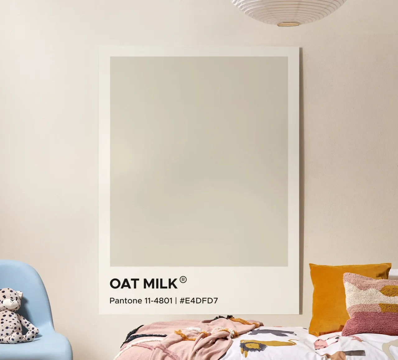 Latte d'avena Pantone plexiglass da Paigaam Studio