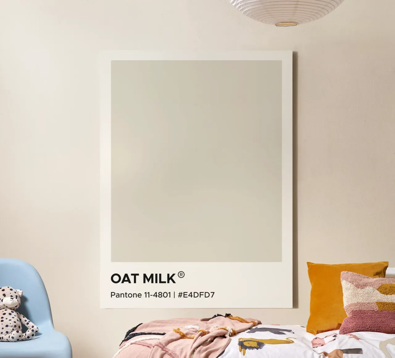 Latte d'avena Pantone tela da Paigaam Studio