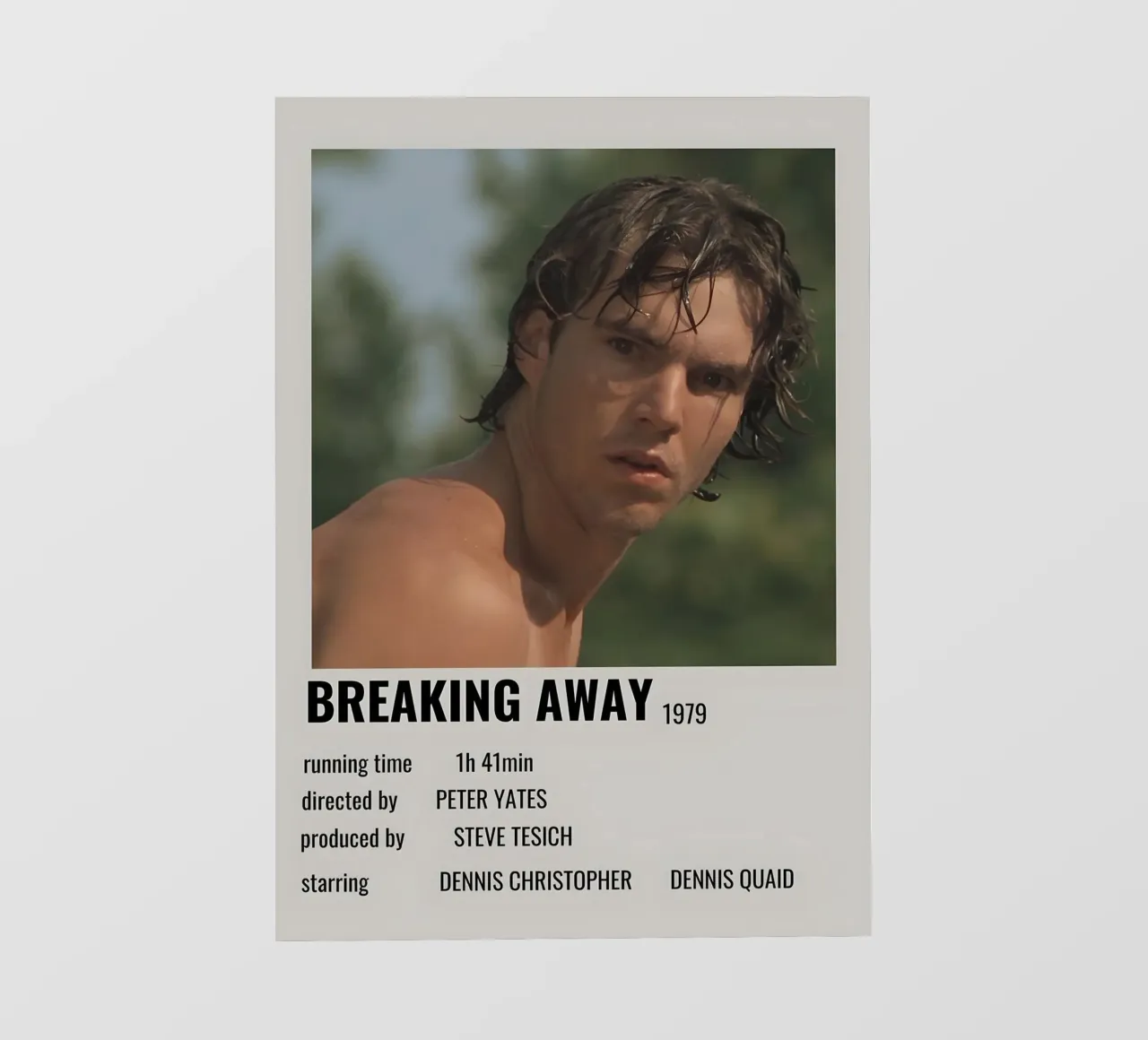 BREAKING AWAY 1979 pellicola backlit da MVFminimalist