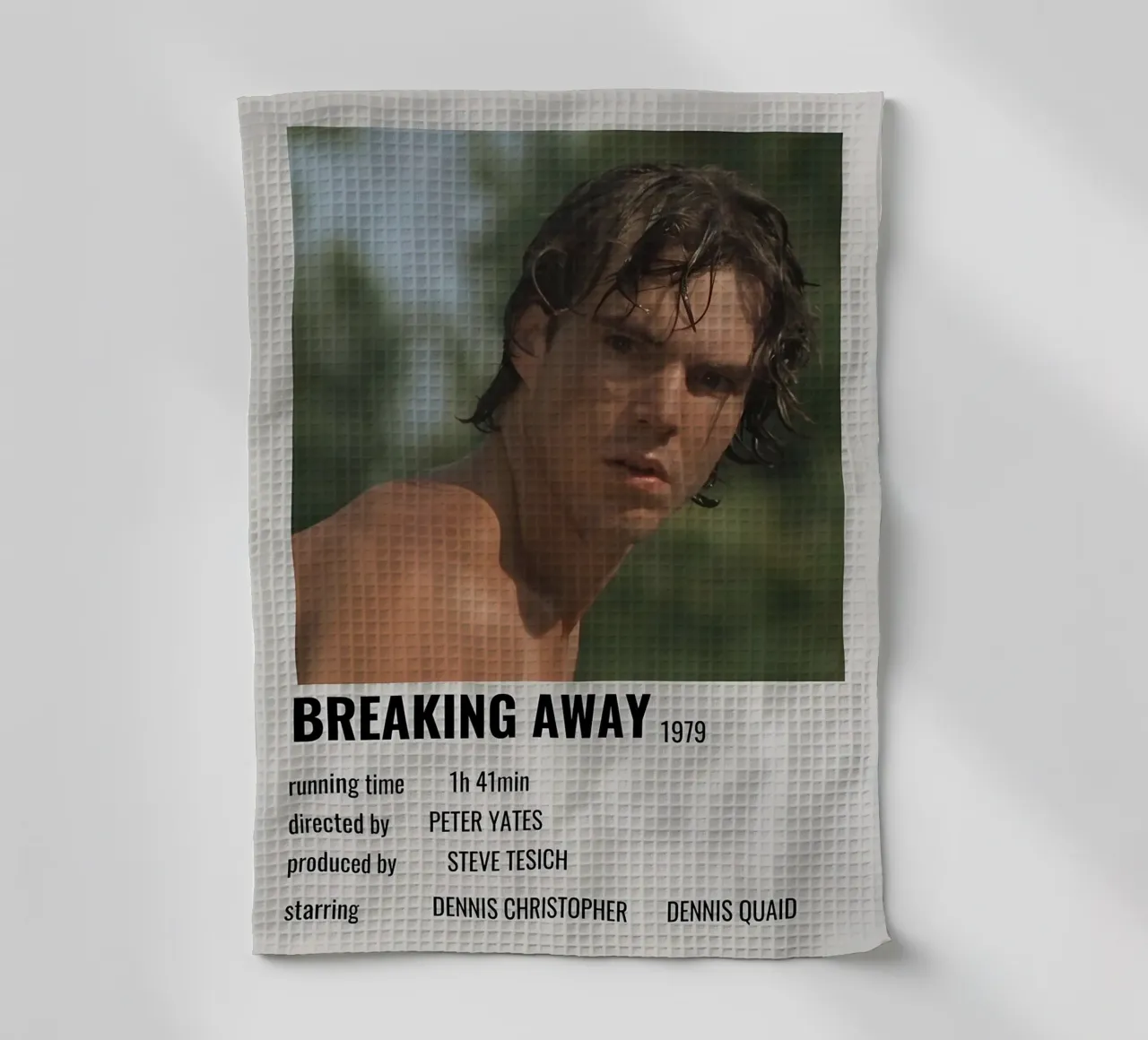 BREAKING AWAY 1979 tea towel by MVFminimalist
