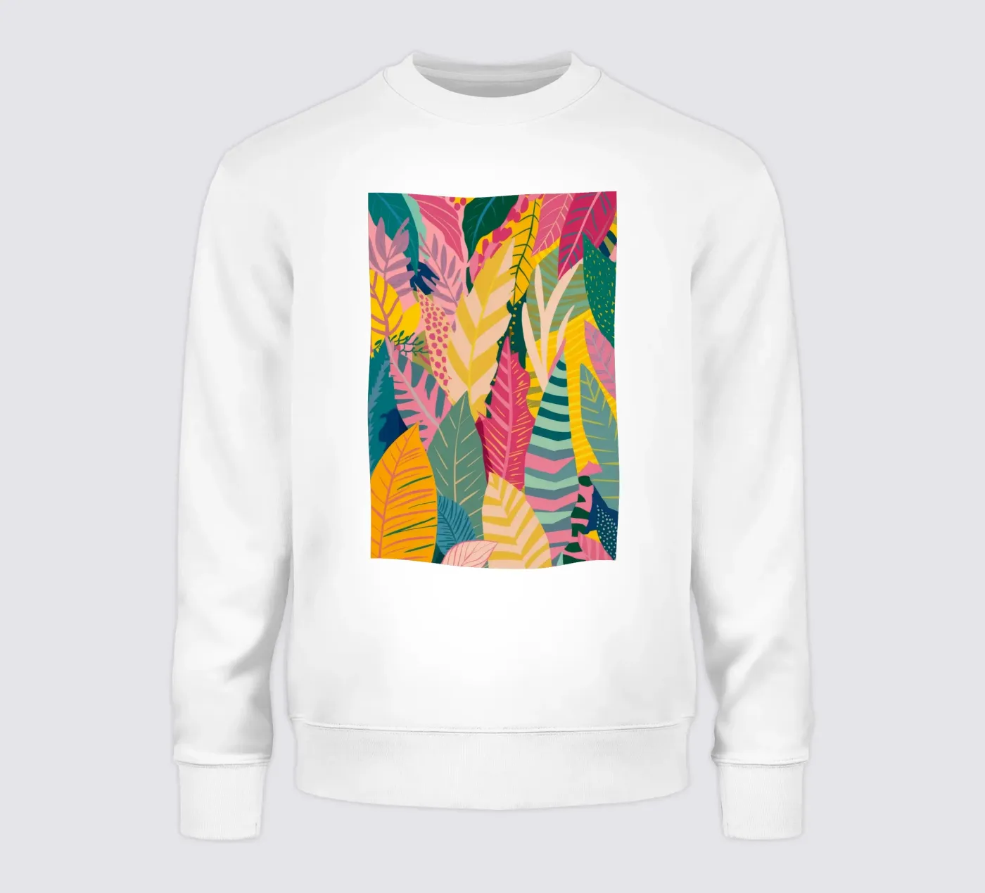 Motif de feuilles vibrant sweat de Silk Palette