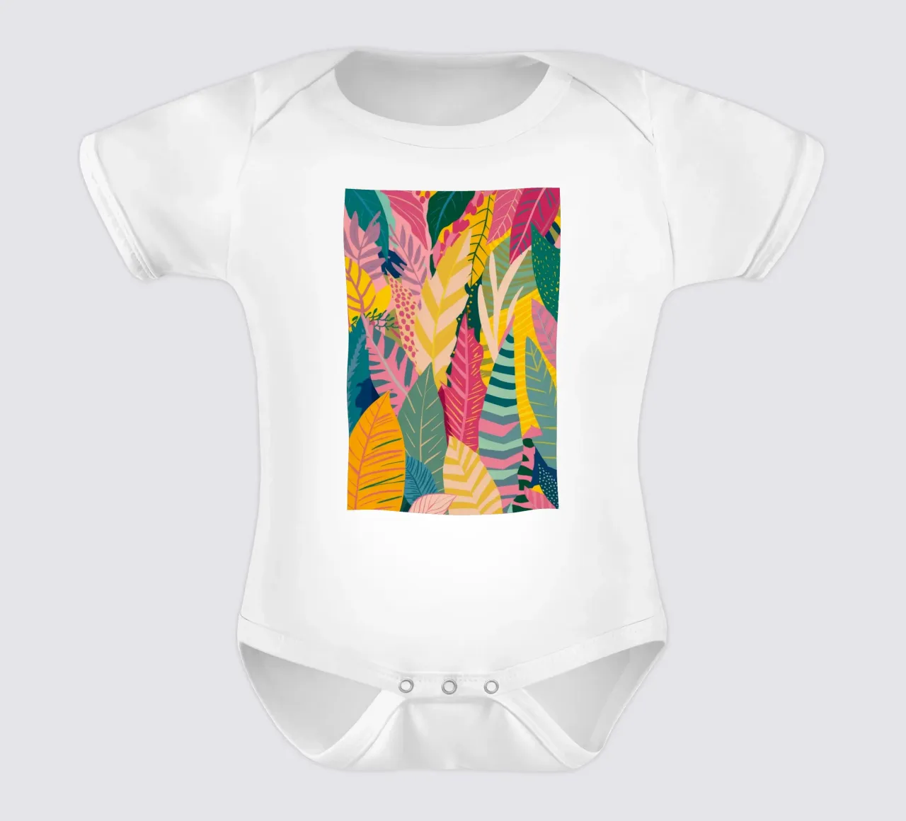 Vibrant Leaf Pattern body bébé de Silk Palette
