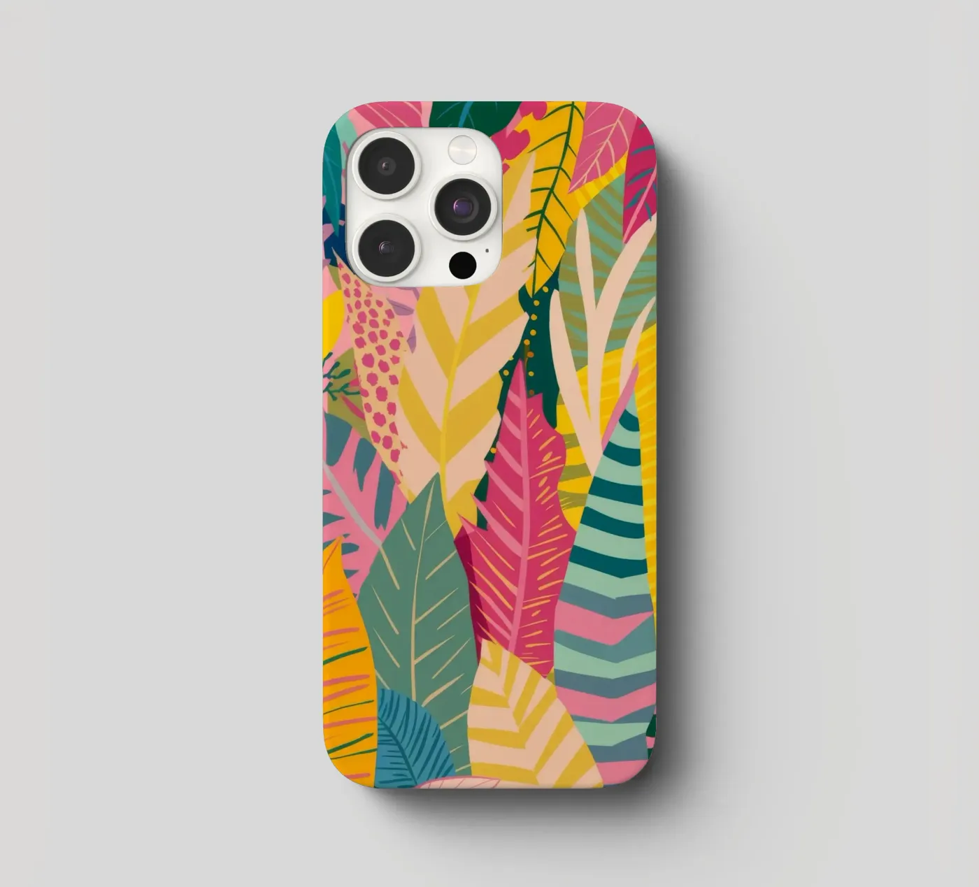 Vibrant Leaf Pattern iphone case by Silk Palette