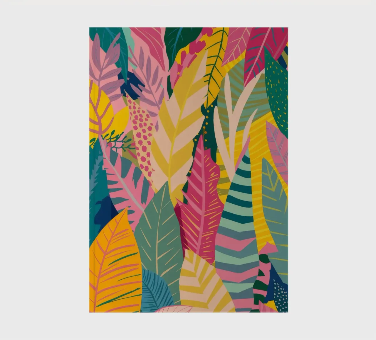 Vibrant Leaf Pattern notebook by Silk Palette