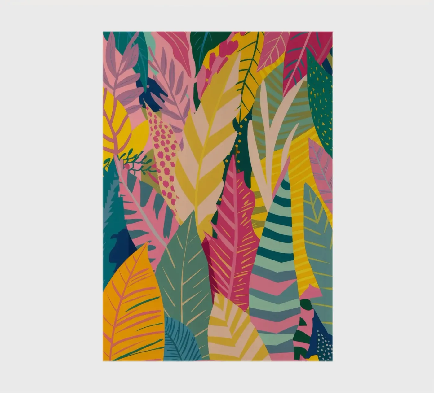 Vibrant Leaf Pattern notebook by Silk Palette