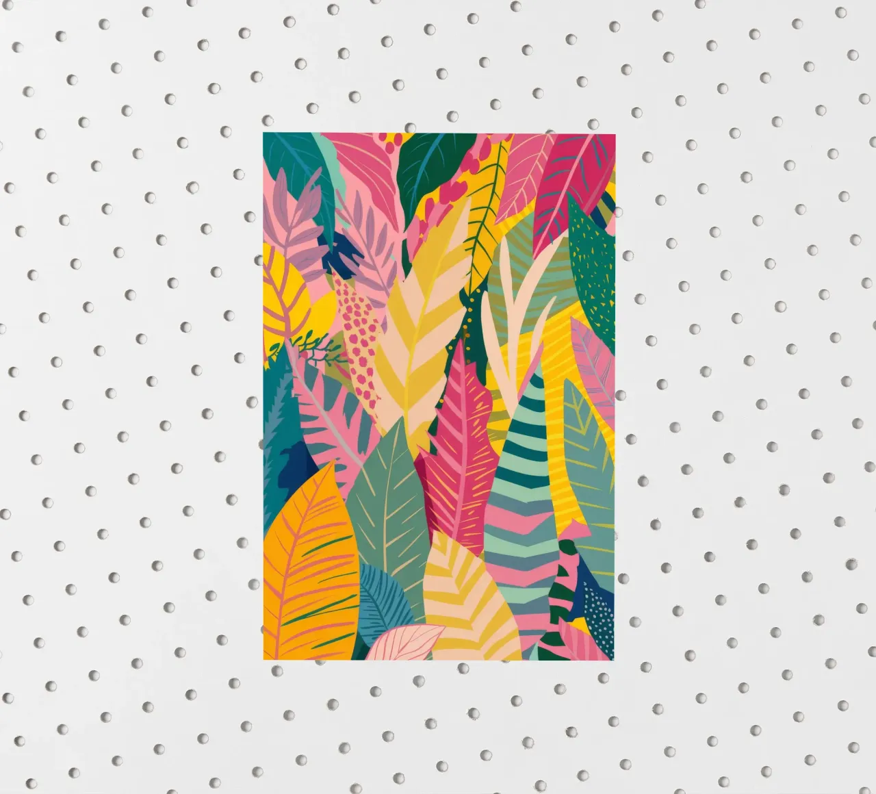 Vibrant Leaf Pattern sticker by Silk Palette