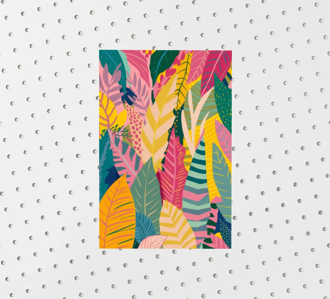 Levendig bladpatroon sticker van Silk Palette