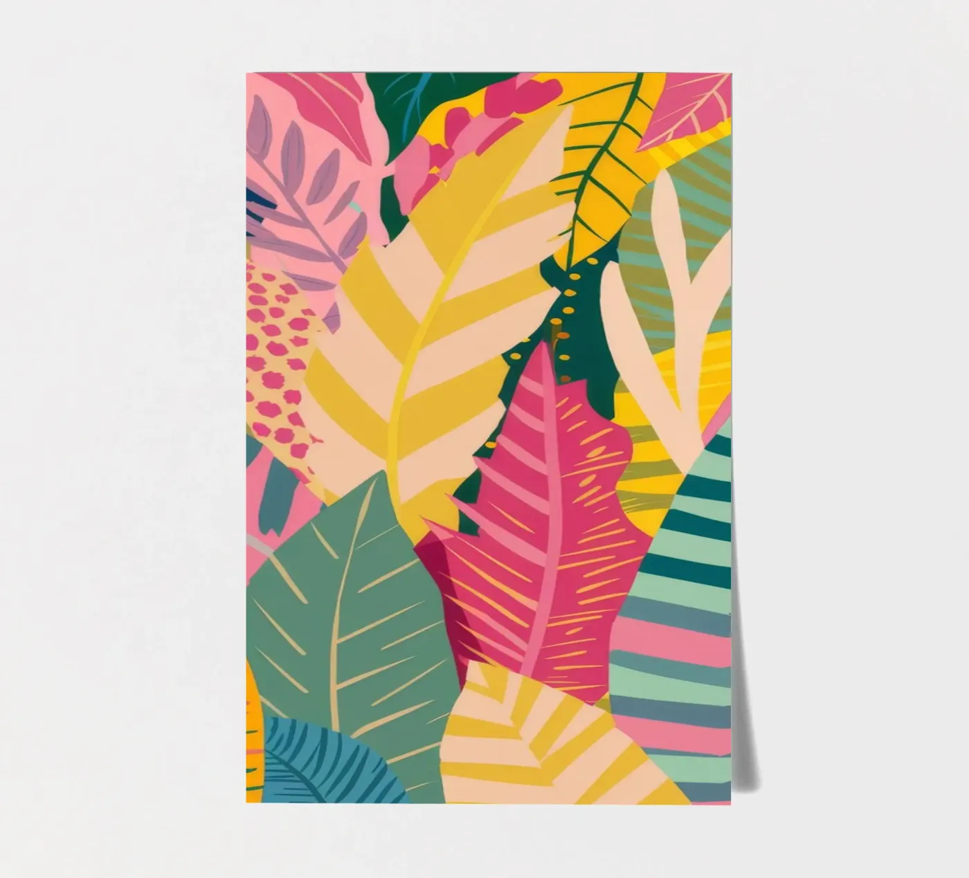 Levendig bladpatroon stickervel van Silk Palette