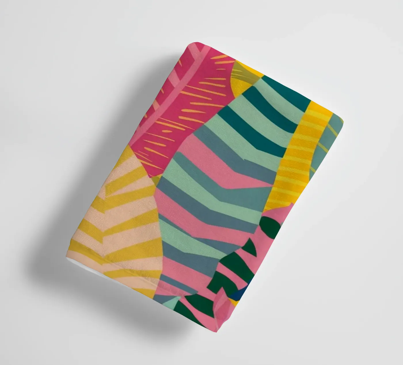 Levendig bladpatroon badhanddoek van Silk Palette