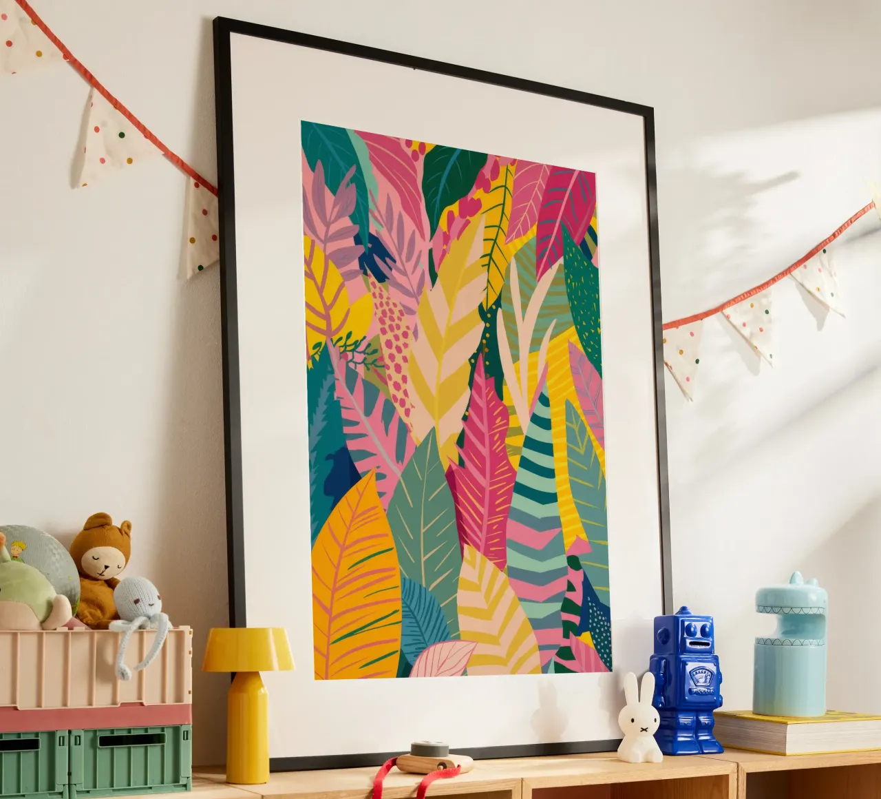 Vibrant Leaf Pattern Poster von Silk Palette