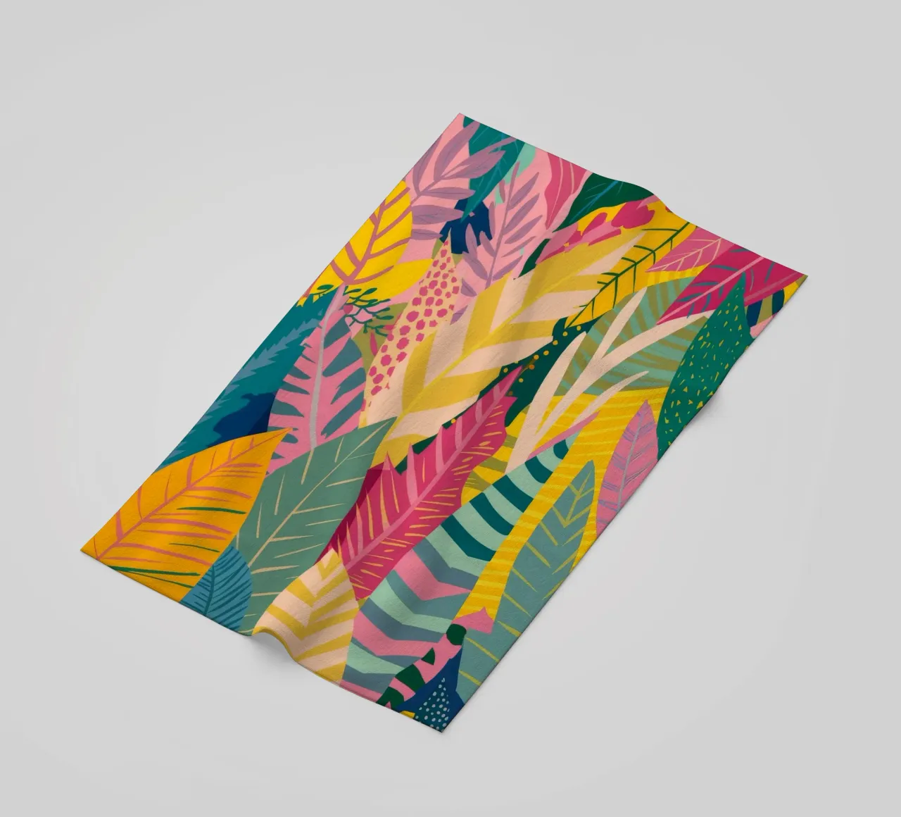 Vibrant Leaf Pattern telo mare da Silk Palette