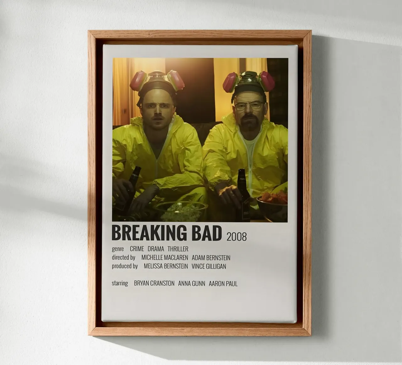 BREAKING BAD 2008 tela con Cornice a cassetta da MVFminimalist