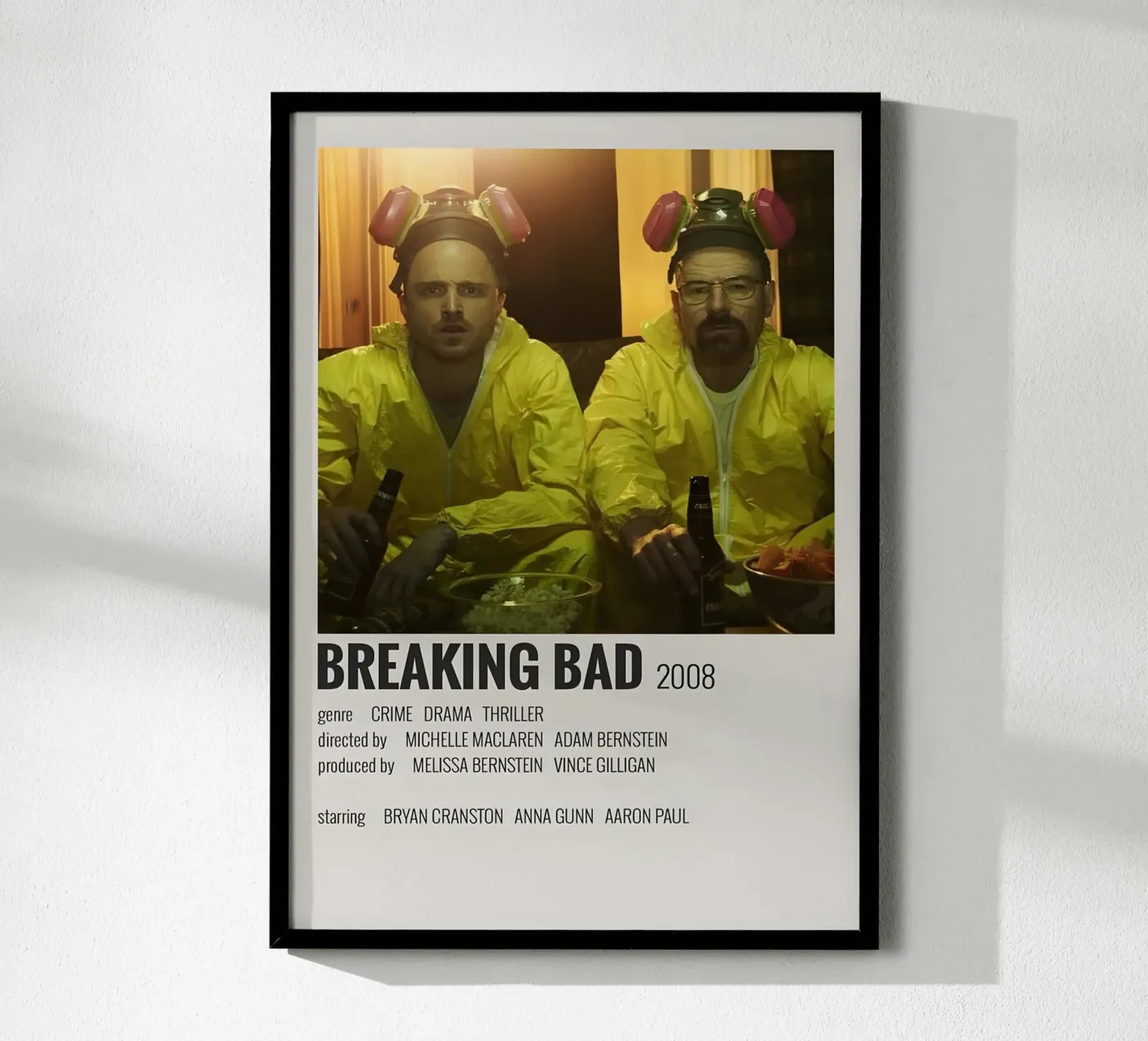 BREAKING BAD 2008 poster da MVFminimalist