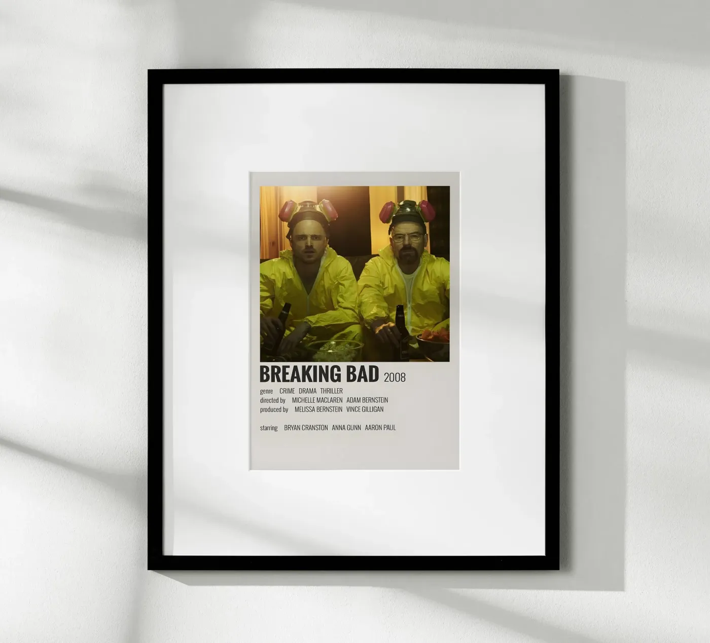 BREAKING BAD 2008 poster da MVFminimalist