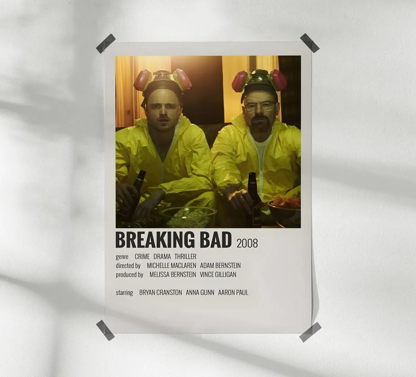 BREAKING BAD 2008 poster da MVFminimalist