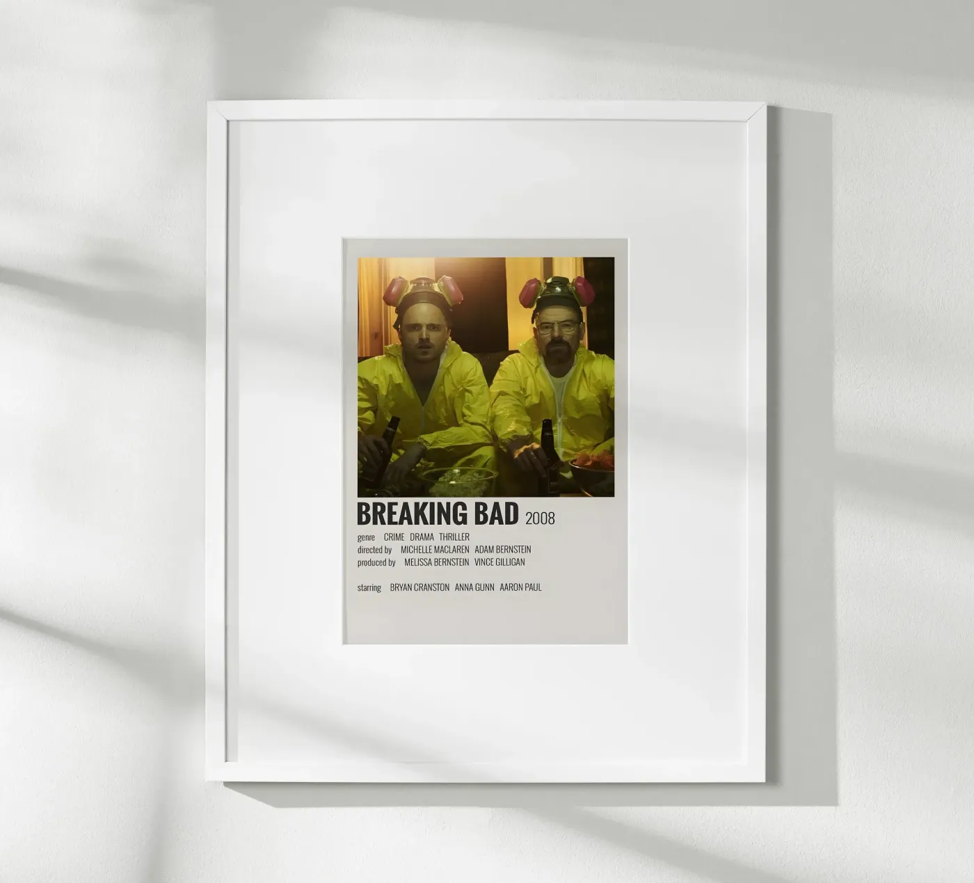 BREAKING BAD 2008 poster da MVFminimalist