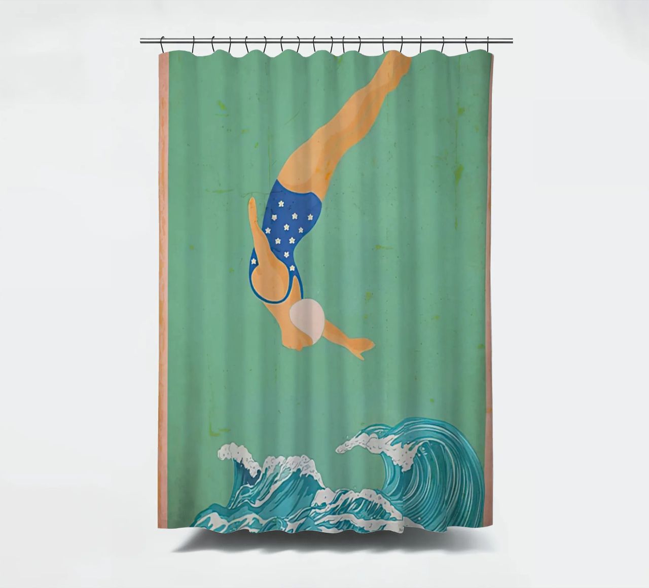 Ich gehe ins Meer, um meinen Verstand zu verlieren und meine Seele zu finden Duschvorhang von Christopher shop