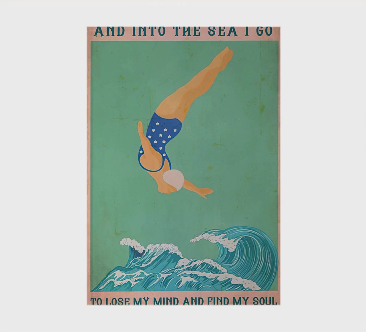 Into The Sea I Go To Lose My MInd And Find My Soul notebook by Christopher shop